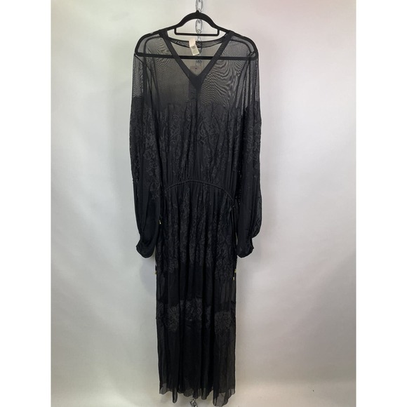 We Are HAH Royal HAHness Lace Maxi Dress Black Women's XS/S - Picture 2 of 16
